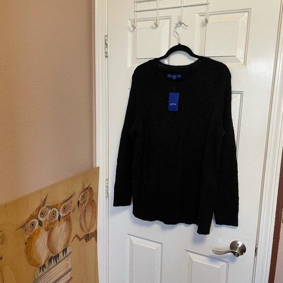Apt. 9 Sweaters - Apt 9 Black Sweater
